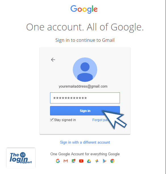 enter new password for google mail on mac