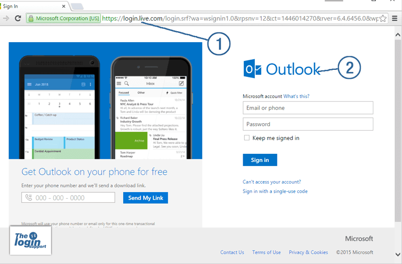 outlook live email login