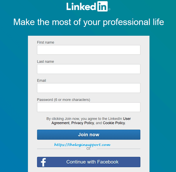 remove linkedin sign up