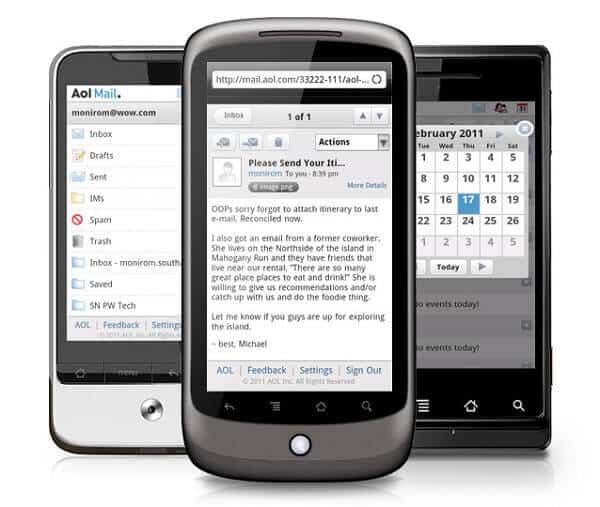 Android mail app. Приложение AOL. AOL mail. Конфигурация AOL mail. AOL mobile Communicator 1999.