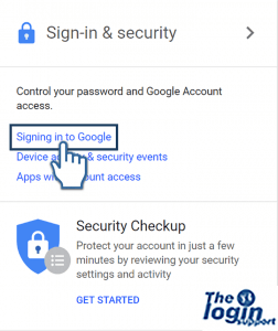 gmail password change