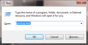 Run Service.msc