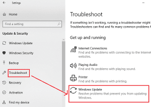 Windows-Update-troubleshooter