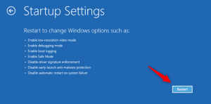 restart for Windows 10 safe mode